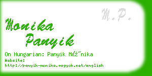 monika panyik business card